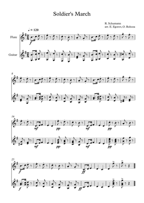Soldier's March, Robert Schumann, For Flute & Guitar