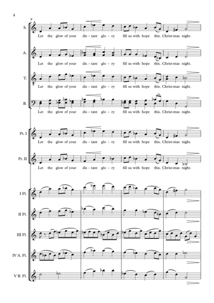 Home Alone "Star Of Bethlehem" (John Williams) Flute Choir (Optional With Choir) arr. Adrian Wagner image number null