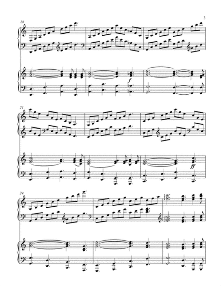 O Holy Night (2 piano duet) 2 Pianos, 4-Hands scores gallery preview page 4