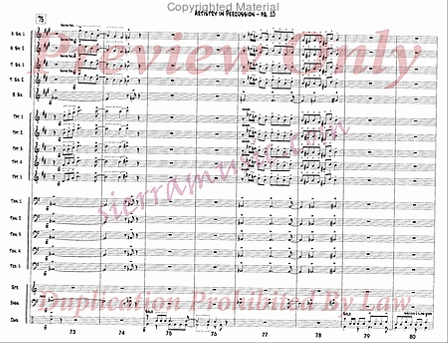 Artistry In Percussion Jazz Ensemble scores gallery preview page 11