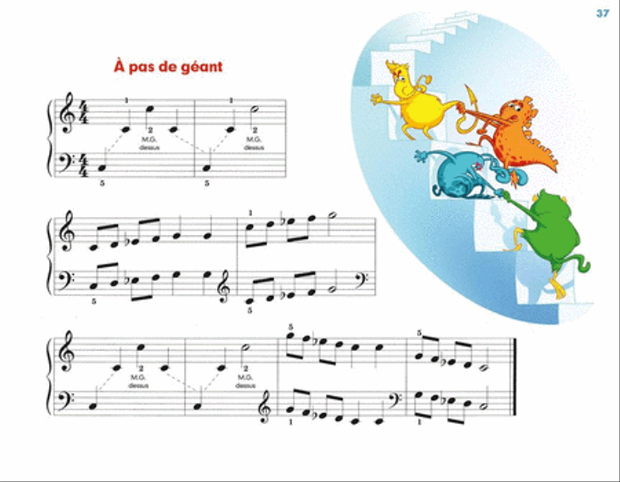 Cours De Piano Facile - Deuxième Partie Piano Method scores gallery preview page 3