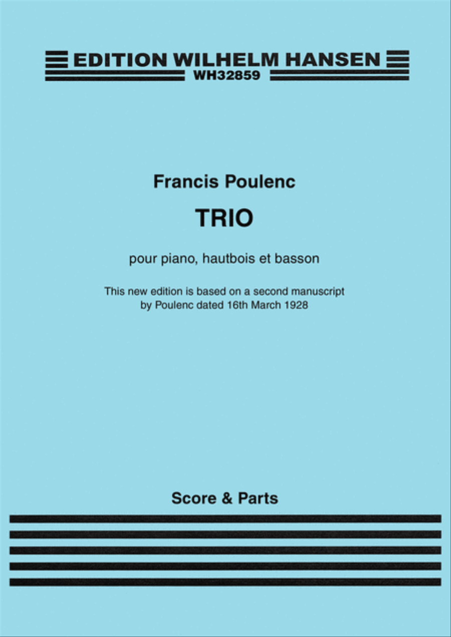 Trio for Piano, Oboe and Bassoon Bassoon scores gallery preview page 1