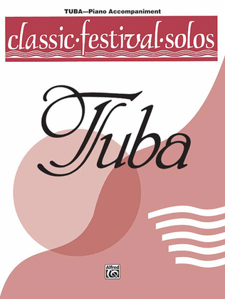 Book cover for Classic Festival Solos (Tuba), Volume 1