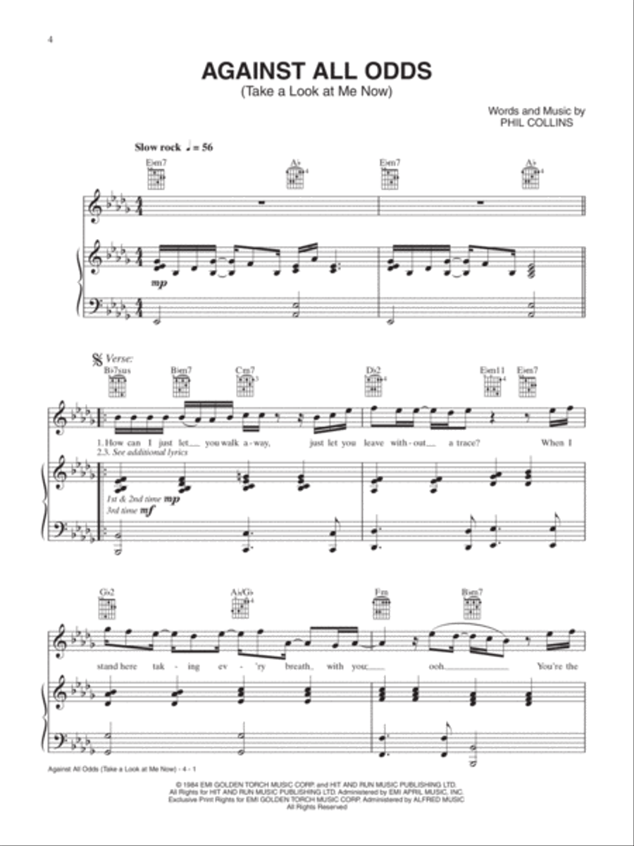 Best Romance Songs Piano, Vocal, Guitar scores gallery preview page 5