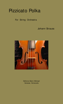 Pizzicato Polka for String Orchestra or String Quintet