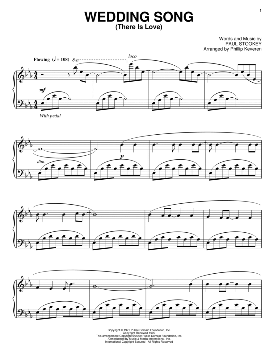 Wedding Song (There Is Love) (arr. Phillip Keveren)