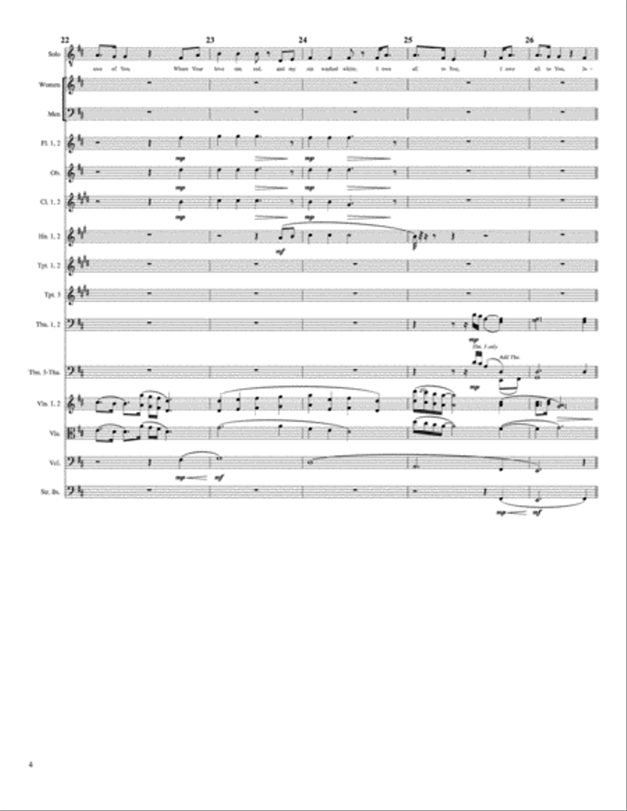 At The Cross (love Ran Red) 4-Part scores gallery preview page 4