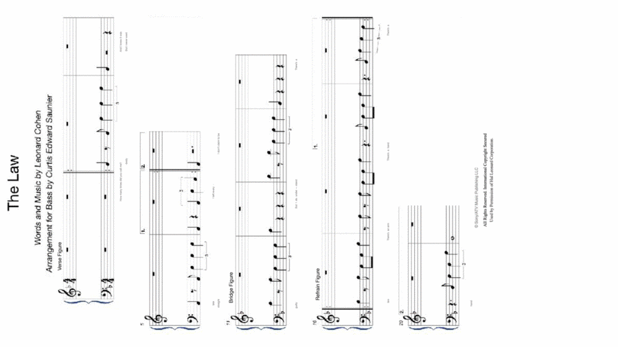 The Law The Law Piano scores gallery preview page 1