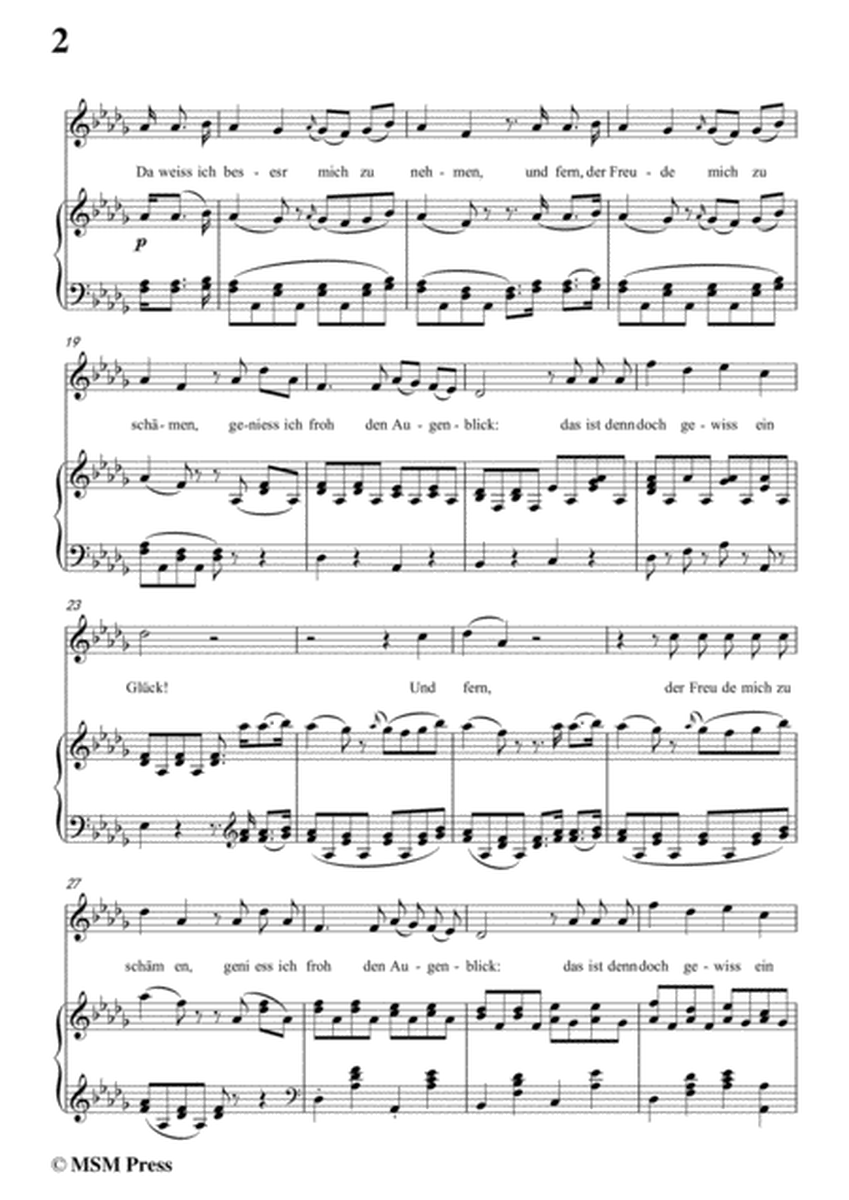 Schubert-Irdisches Glück,Op.95 No.4,in c sharp minor,for Voice&Piano image number null