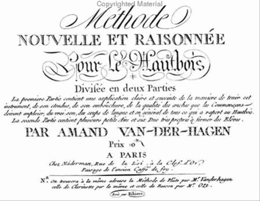 Methods & Treatises Oboe - France 1600-1800 Oboe scores gallery preview page 3