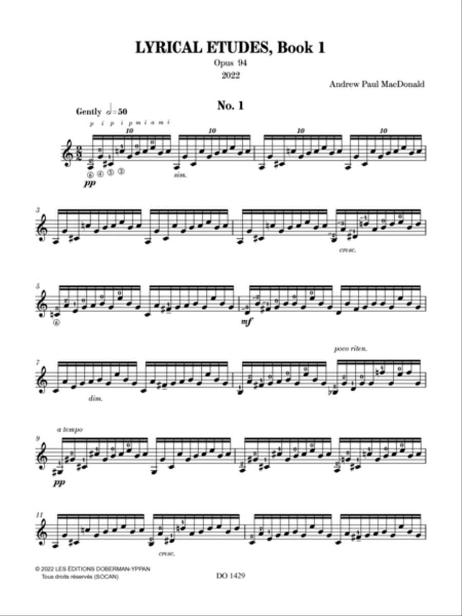 Lyrical Etudes, Book 1 Lyrical Etudes, Book 1 Classical Guitar scores gallery preview page 4