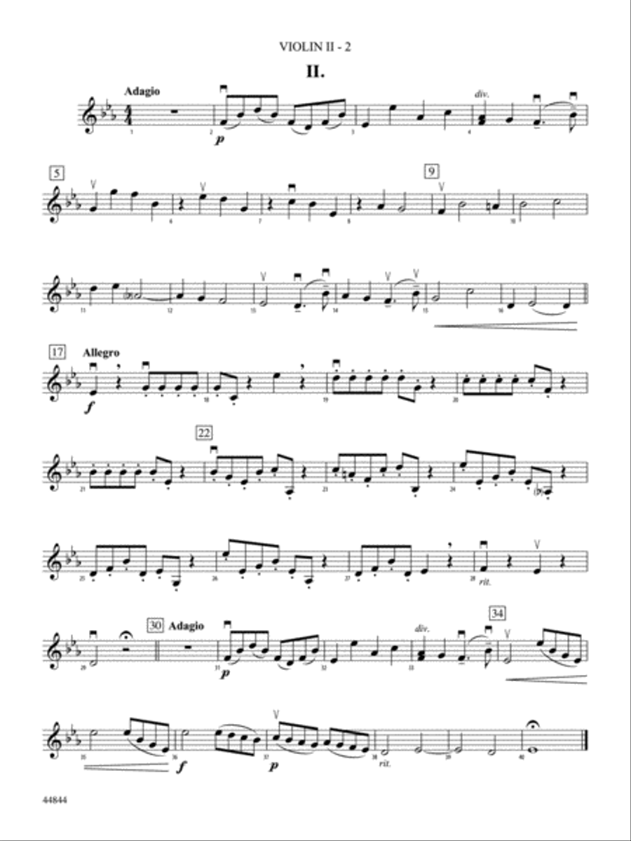 Concerto Grosso, Op. 6, No. 8: 2nd Violin String Orchestra scores gallery preview page 2