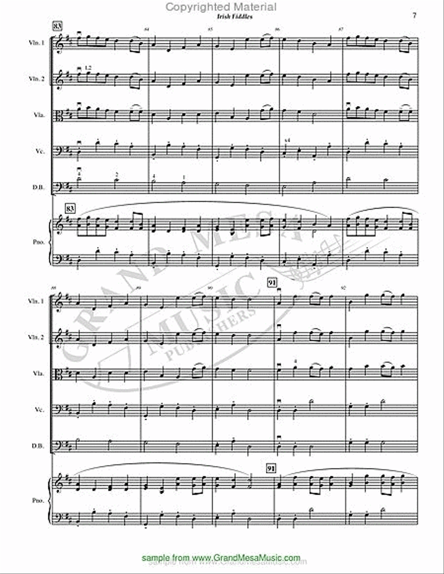 Irish Fiddles String Orchestra scores gallery preview page 8