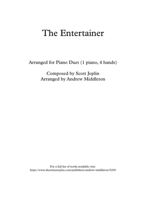 Book cover for The Entertainer arranged for Piano Duet