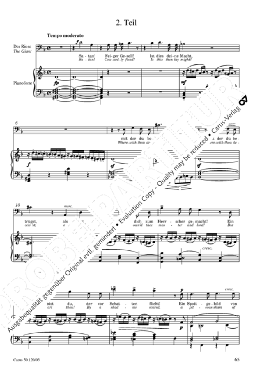 Christoforus + Das Tochterlein des Jairus (Gesamtausgabe, Bd. 9) 4-Part scores gallery preview page 66