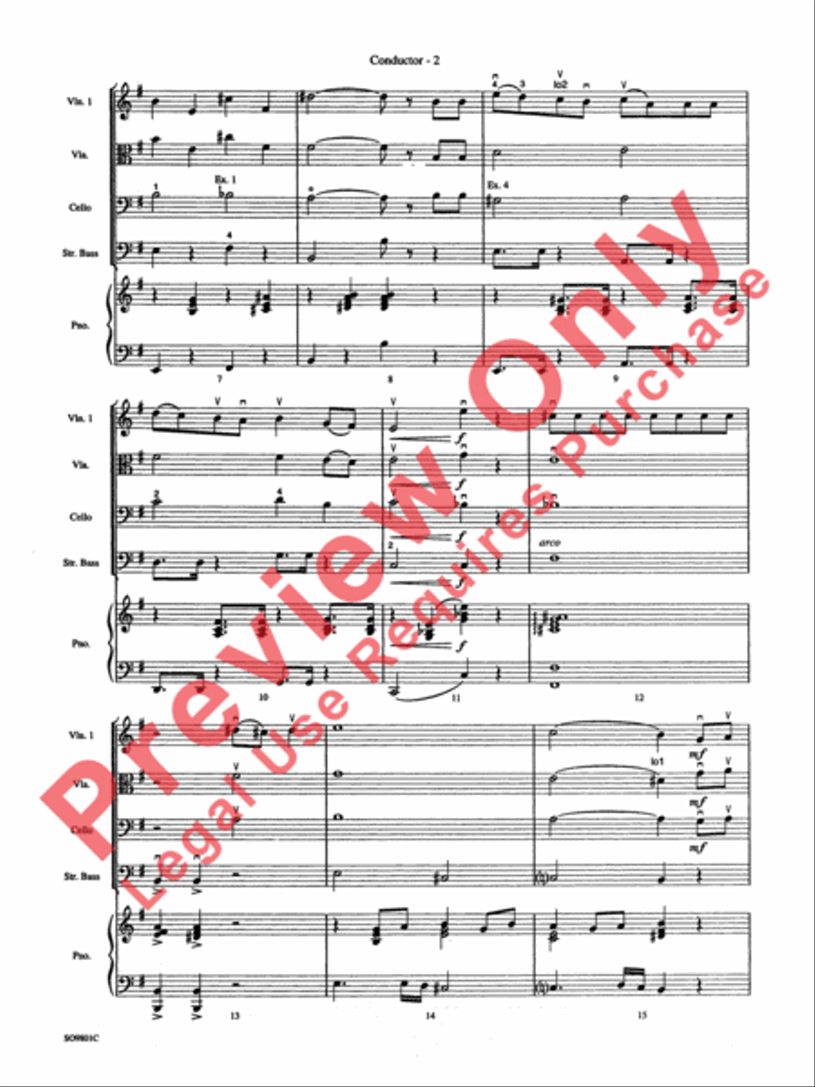 You're a Mean One, Mr. Grinch String Orchestra scores gallery preview page 5