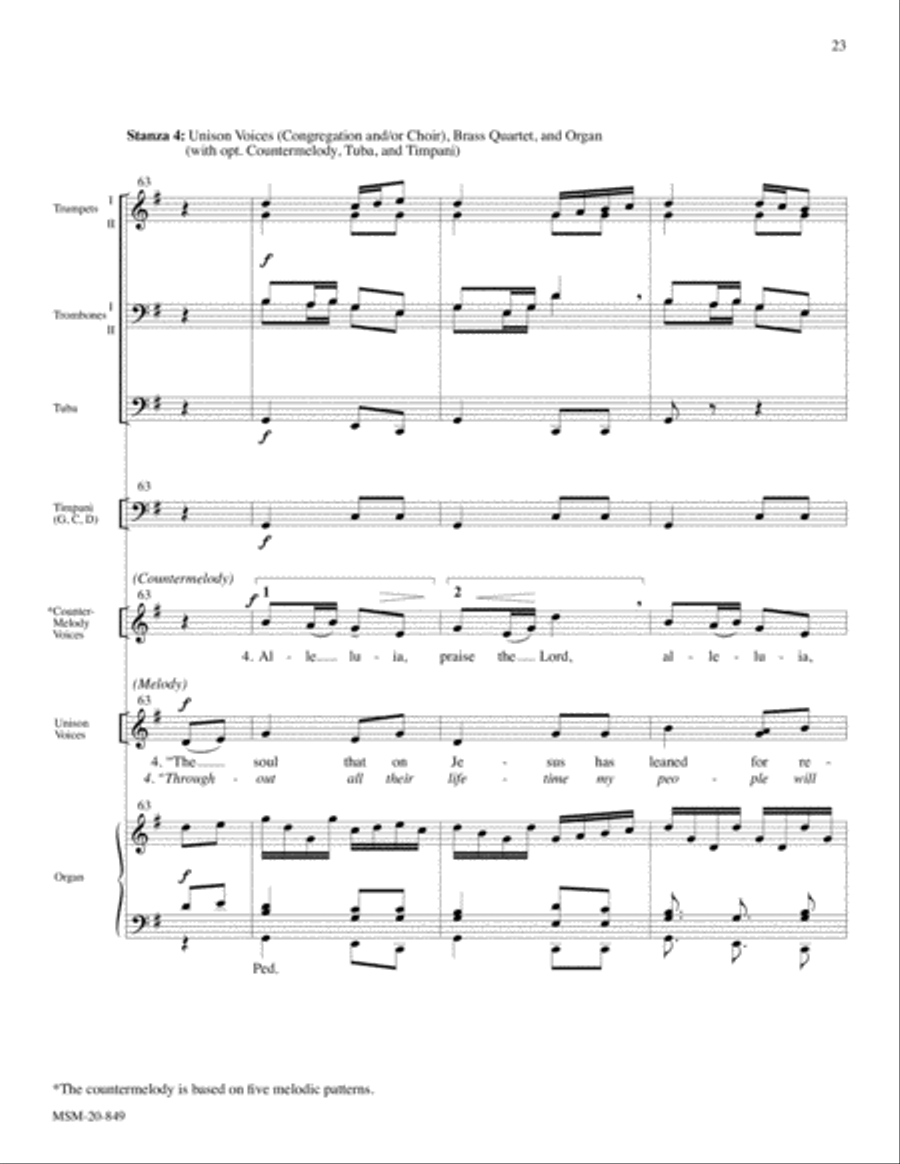 Festive Hymn Settings, Set 8 Hymns of Praise and Jubilation 4-Part scores gallery preview page 11