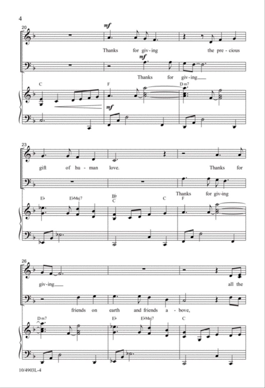 Thanks for Giving 4-Part scores gallery preview page 4