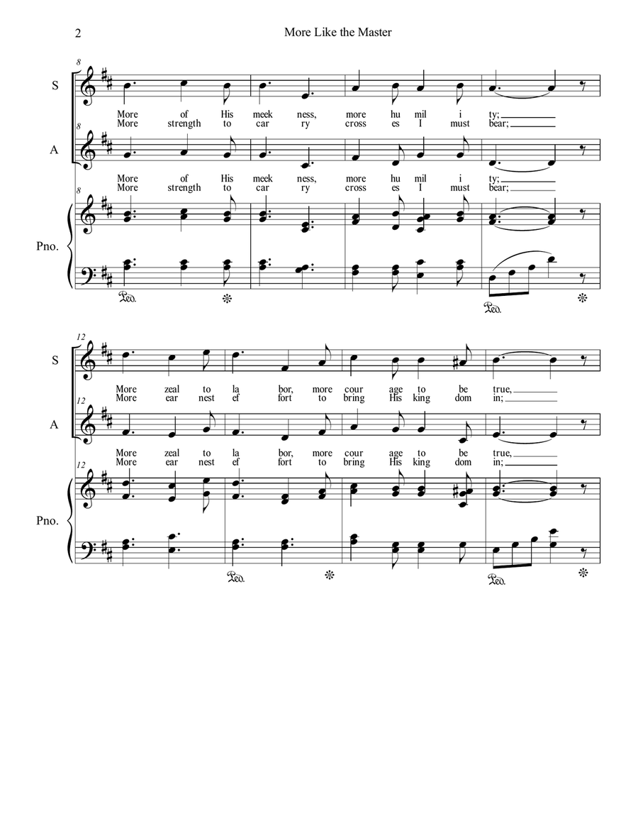 More Like the Master Alto Voice scores gallery preview page 2