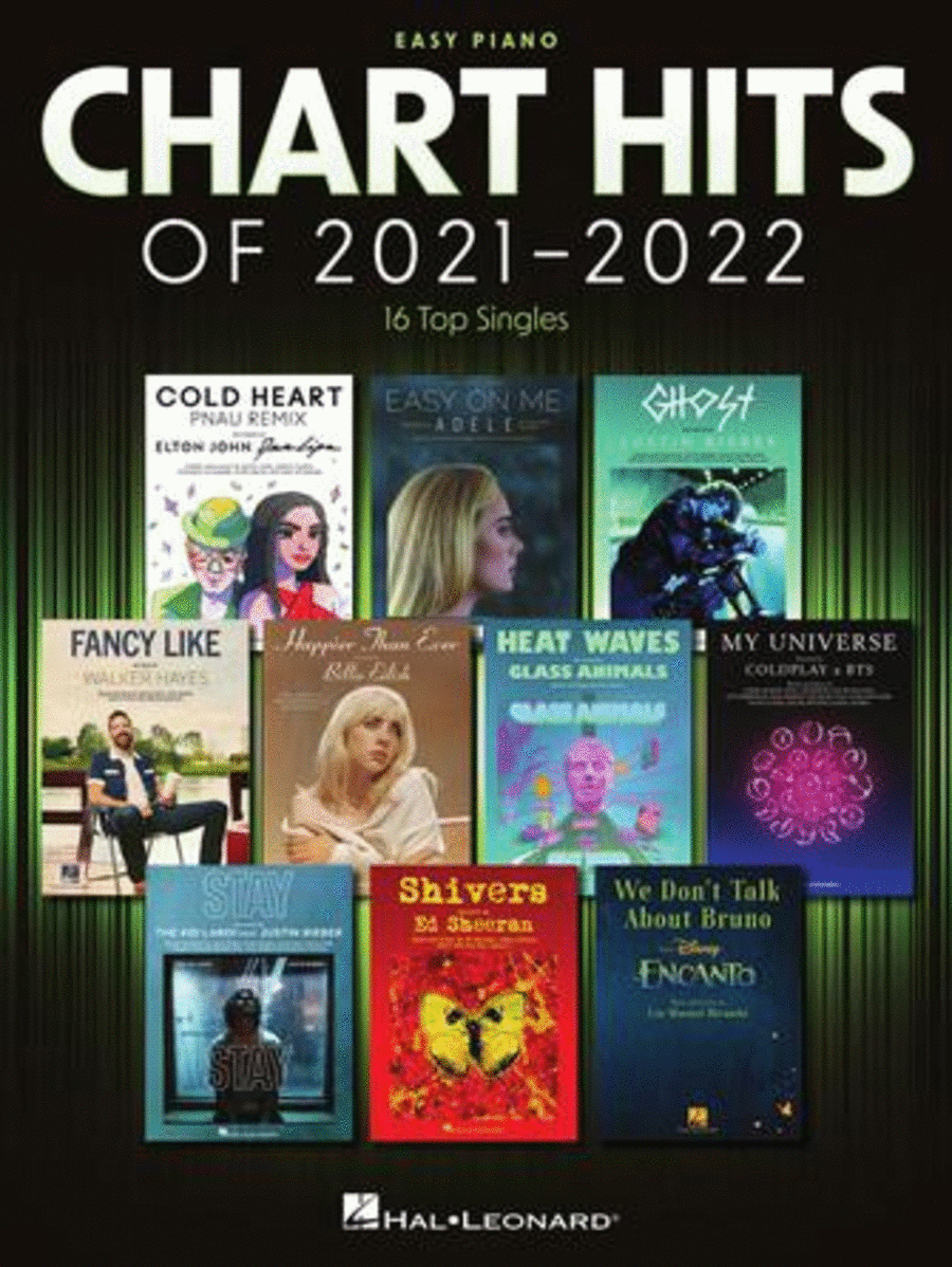 Chart Hits of 2021-2022 Easy Piano scores gallery preview page 1