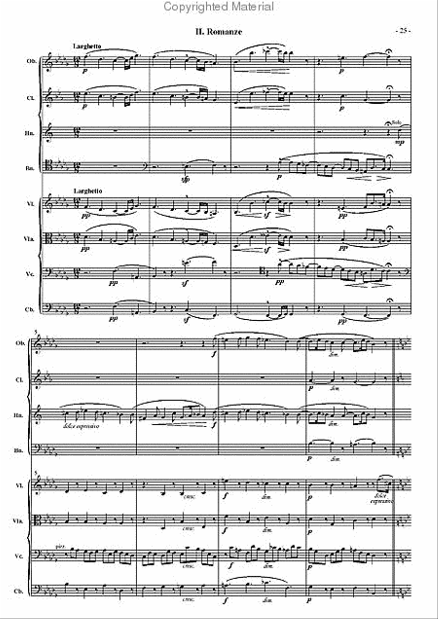 Octet (from the Nonet, Op. 139) Clarinet scores gallery preview page 3