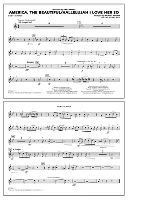 America, The Beautiful/Hallelujah I Love Her So (arr. Michael Brown) - 3rd Bb Trumpet