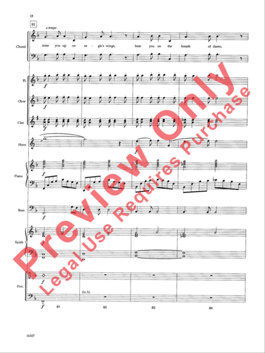 On Eagle's Wings On Eagle's Wings Choir scores gallery preview page 19
