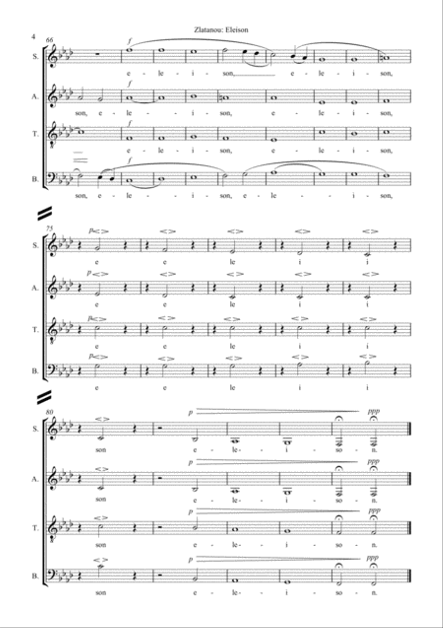 ALTERNATIVE MASS, for SATB choir a cap. 4-Part scores gallery preview page 6