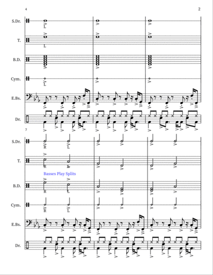 The Magic Of The Groove Marching Band scores gallery preview page 2
