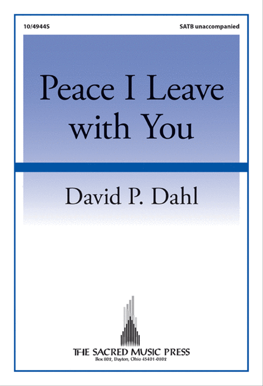 Peace I Leave with You 4-Part scores gallery preview page 1