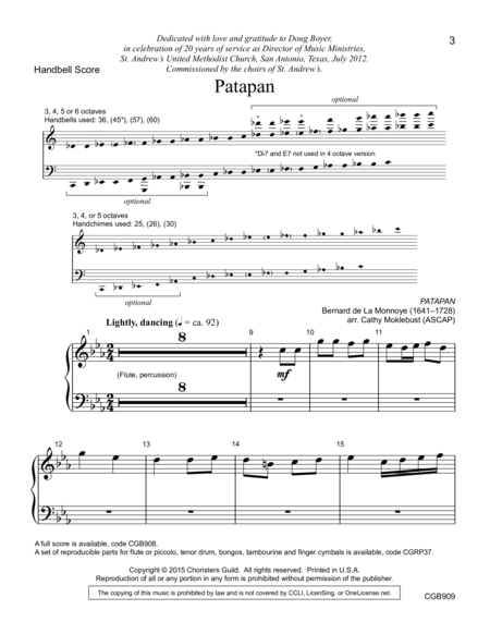 Patapan - Handbell Score image number null