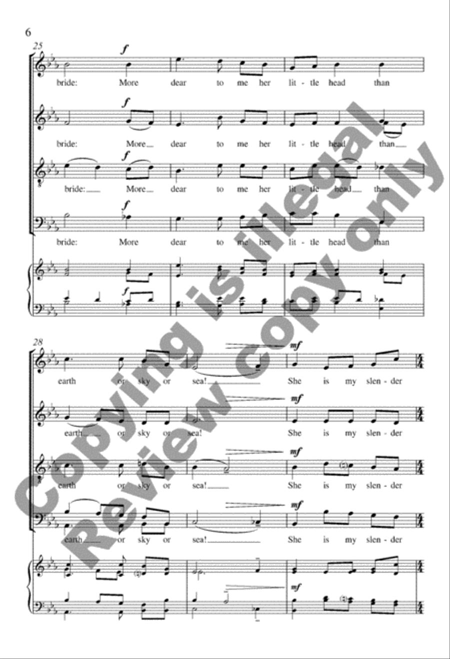Flower of Beauty (Choral Score) Divisi scores gallery preview page 6