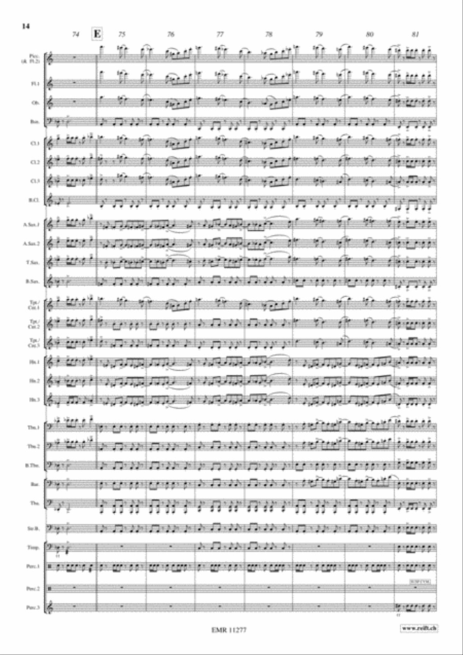 Genghis Khan Genghis Khan Concert Band scores gallery preview page 15