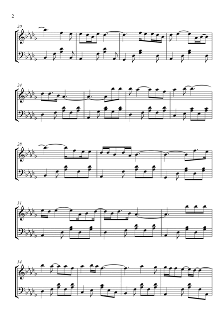 When A Man Loves A Woman Piano Solo scores gallery preview page 2