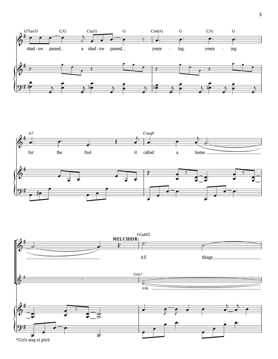 Left Behind Piano, Vocal scores gallery preview page 5
