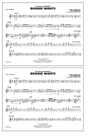 Boogie Nights - 1st Bb Trumpet