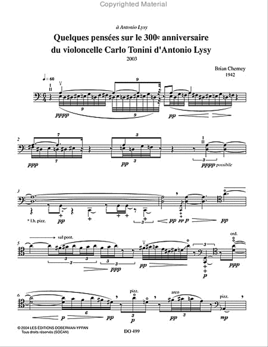 Quelques pensées sur... Cello scores gallery preview page 2