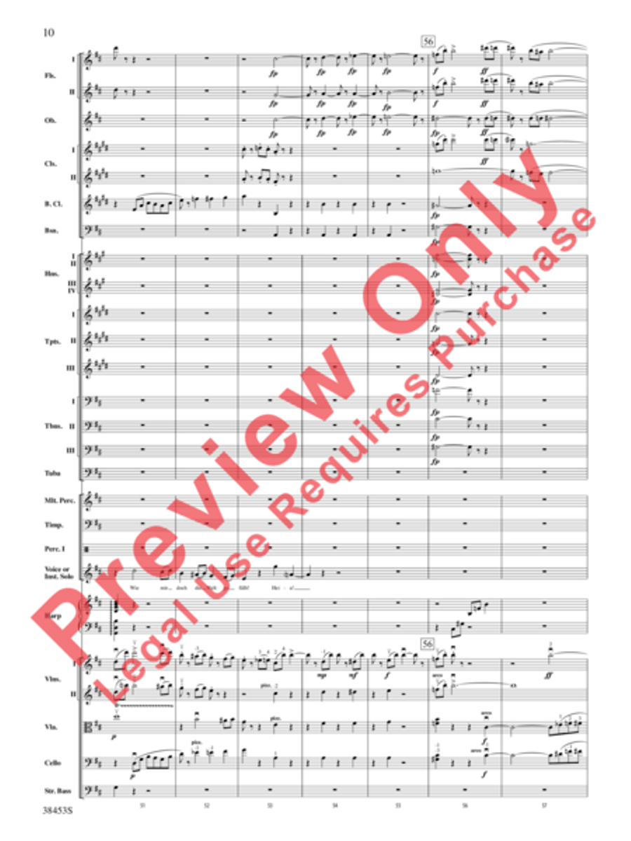 Ging heut Morgen übers Feld Full Orchestra scores gallery preview page 11