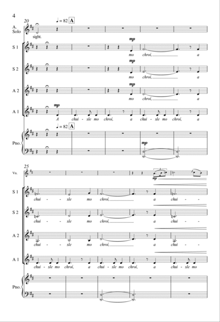 O Pulse of My Heart (A Chuisle Mo Chroí) SSAA scores gallery preview page 3