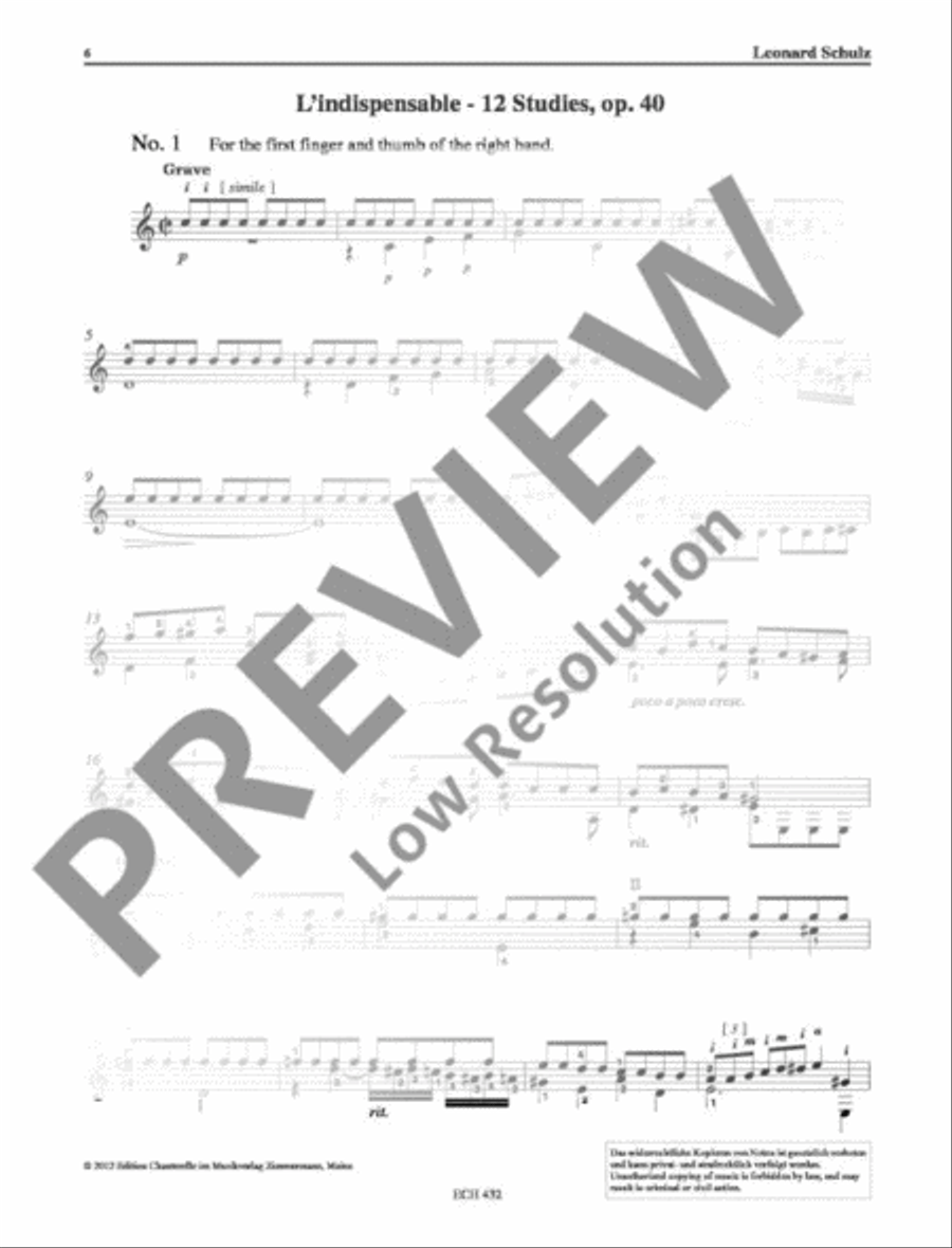 The Collected Guitar Studies Classical Guitar scores gallery preview page 7