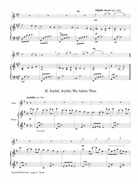Sacred Reflections for Flute and Piano