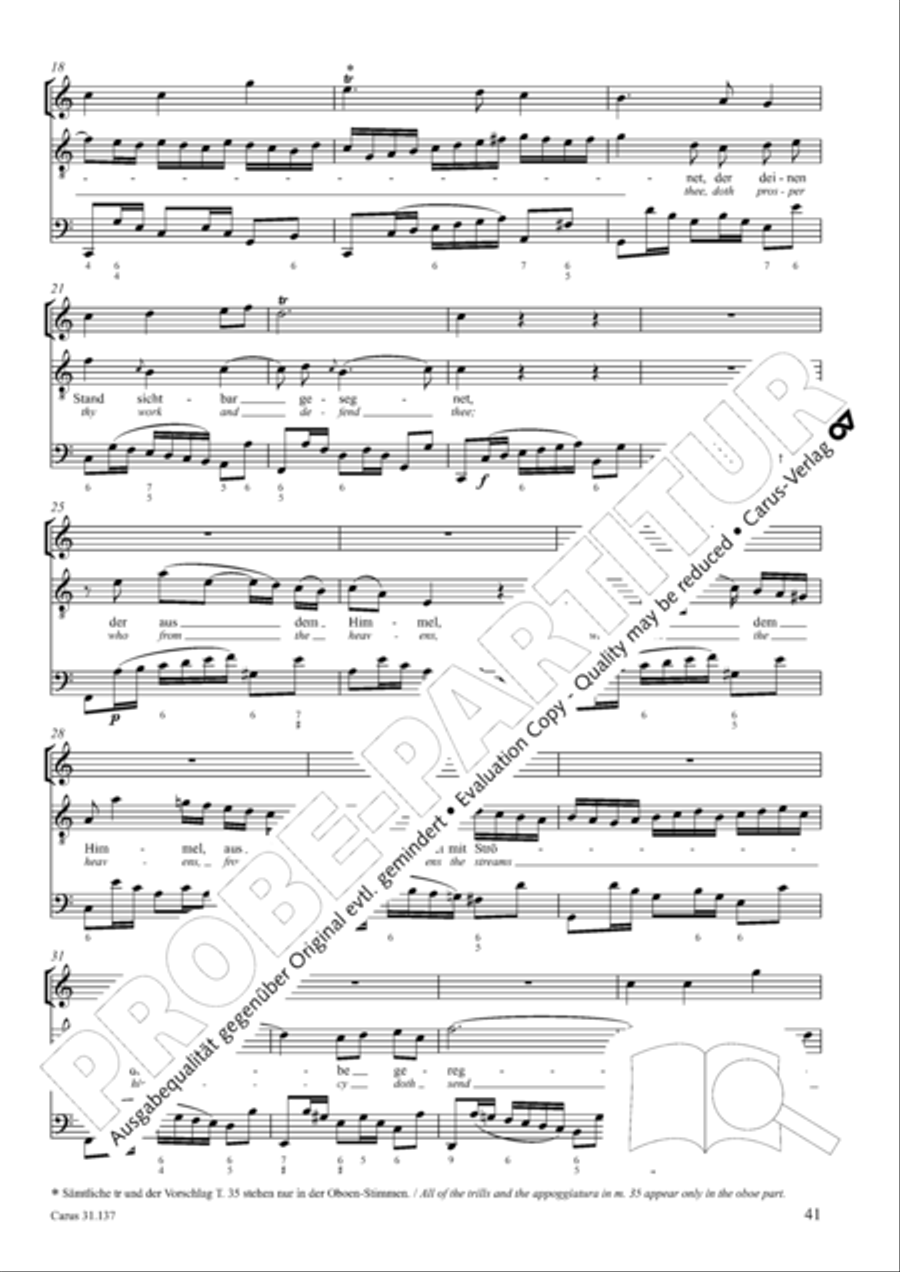 Praise ye, Almighty God, King and our ruler exalted (Lobe den Herren, den machtigen Konig der Ehren) ATB scores gallery preview page 42