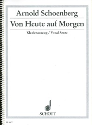 Book cover for Von Heute aur Morgen, Op. 32