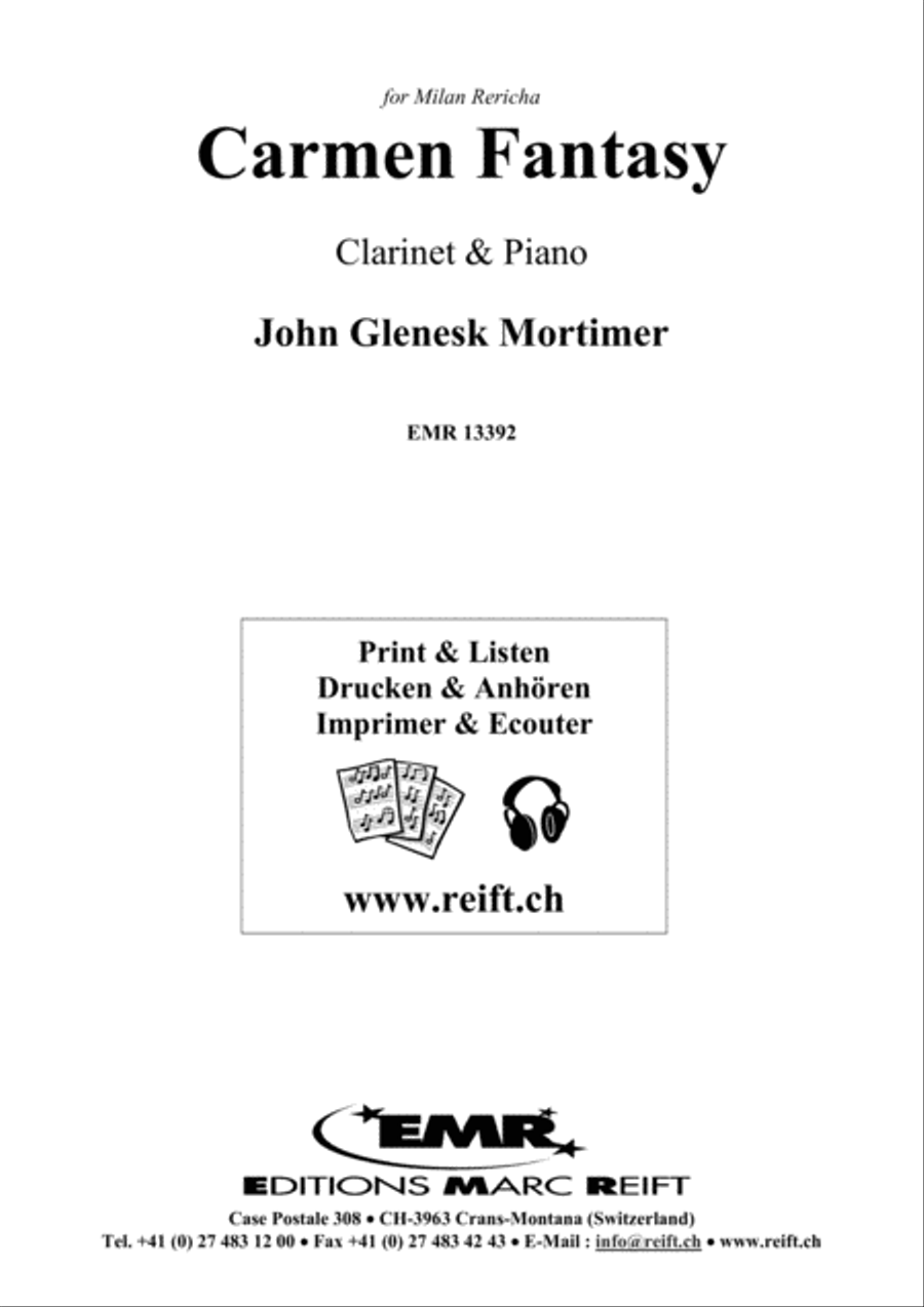 Carmen Fantasy Carmen Fantasy Clarinet Solo scores gallery preview page 2