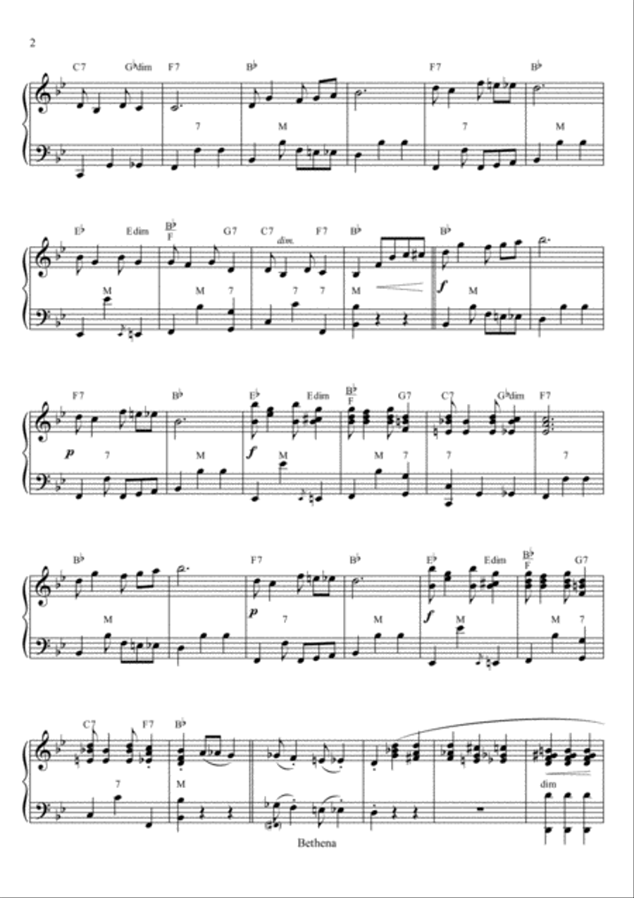 Scott Joplin for Solo Accordion: Bethena Accordion scores gallery preview page 2