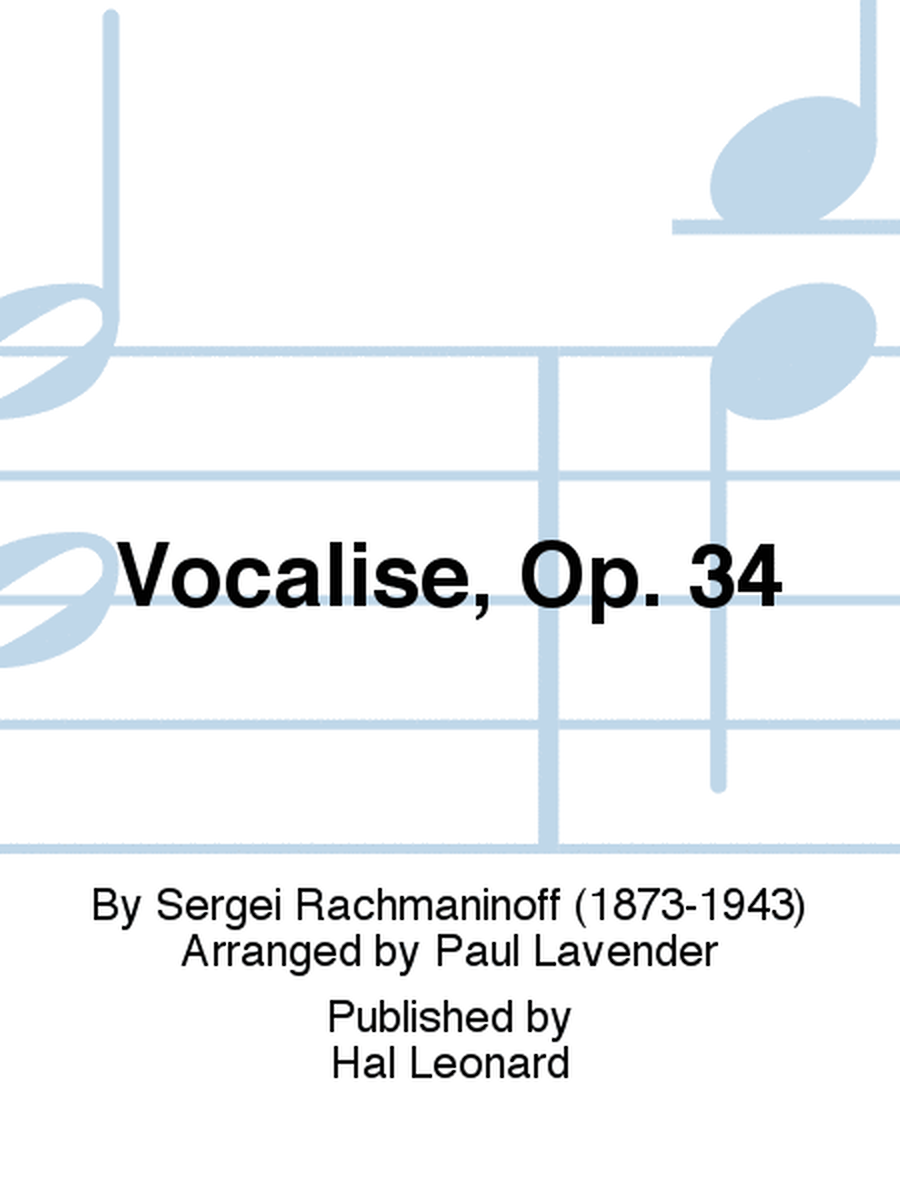 Vocalise, Op. 34