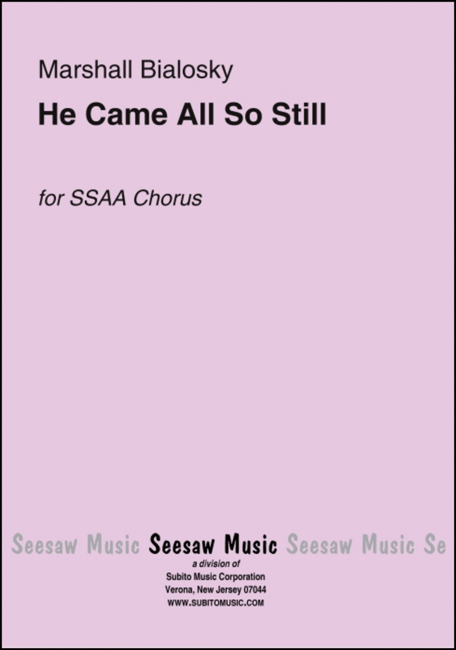 He Came All So Still SSAA scores gallery preview page 1