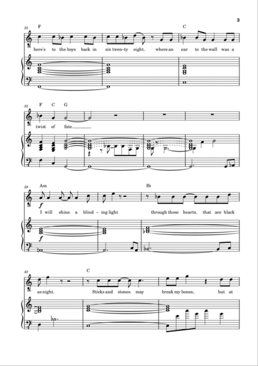 Bad Man's Song Voice scores gallery preview page 4