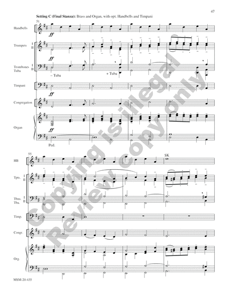 Easter Hymns: 5 Hymn Accompaniments for Brass Quartet and Organ