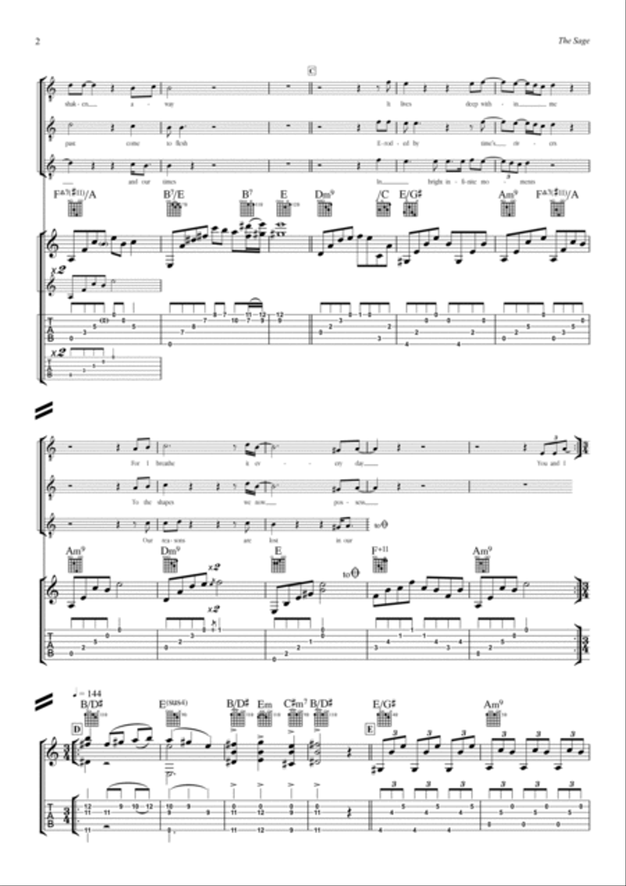 The Sage Acoustic Guitar scores gallery preview page 2